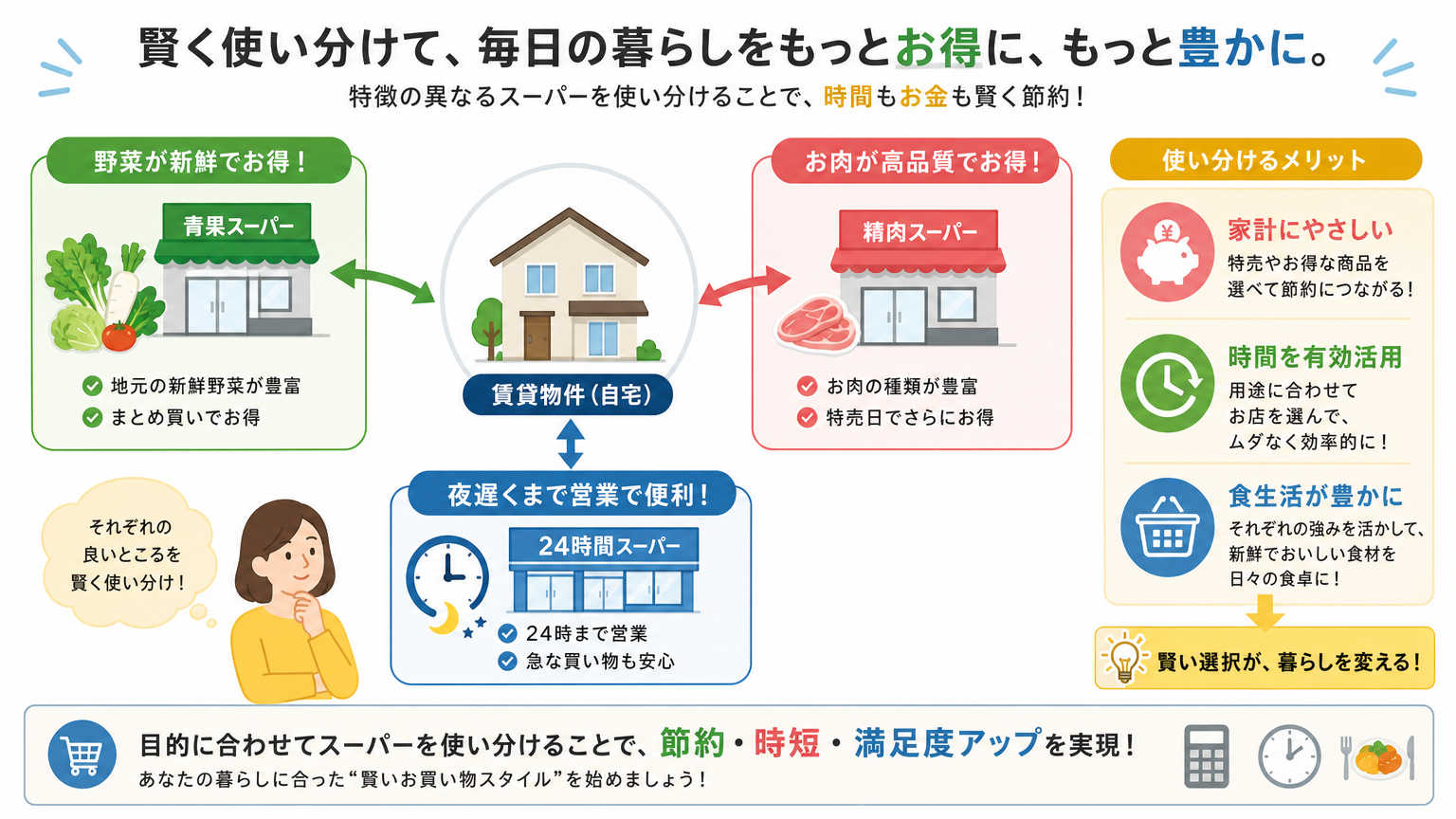 地元スーパー活用術とは|京都の賃貸選びで生活の質が決まる理由